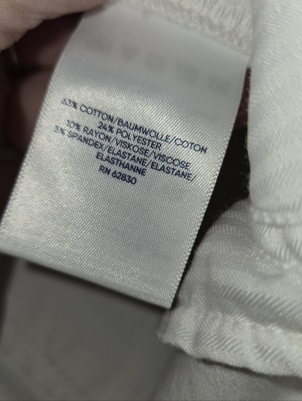 Lands End White Button-Front Straight Jeans - Picture 4 of 4